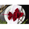 Velvet bow napkin ring