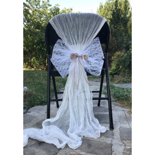 Decoration of wedding chairs/rustic butterfly knot/wedding decoration