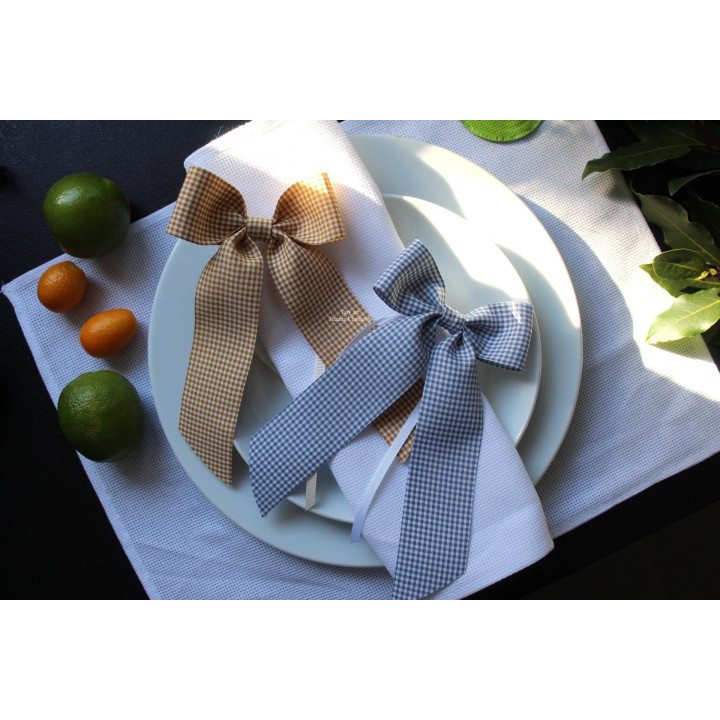 Easter napkin ring bow