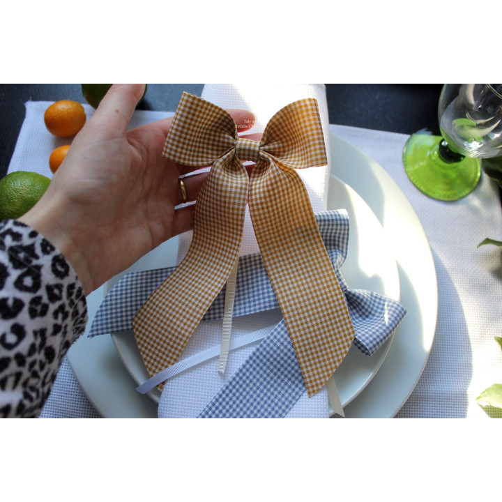 Easter napkin ring bow