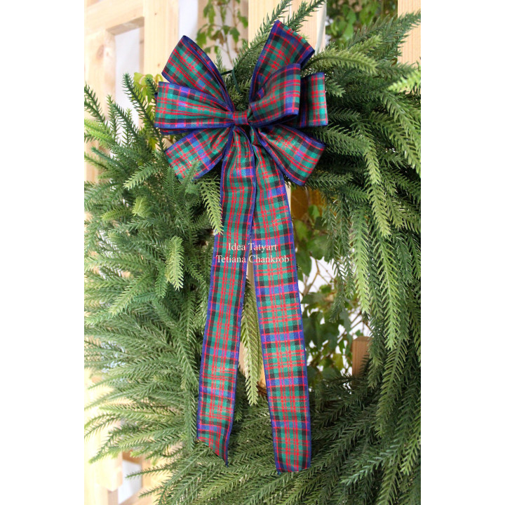 Christmas tree velvet bow