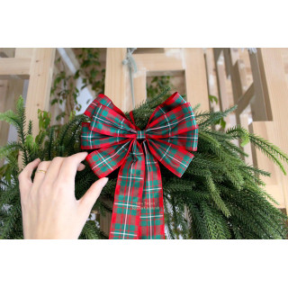 Christmas tree velvet bow