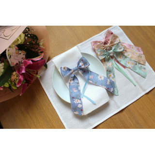 Easter napkin ring bow