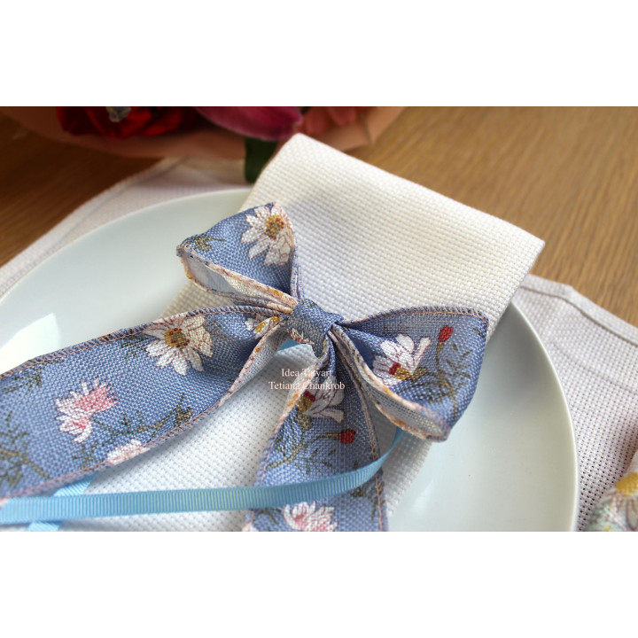 Easter napkin ring bow