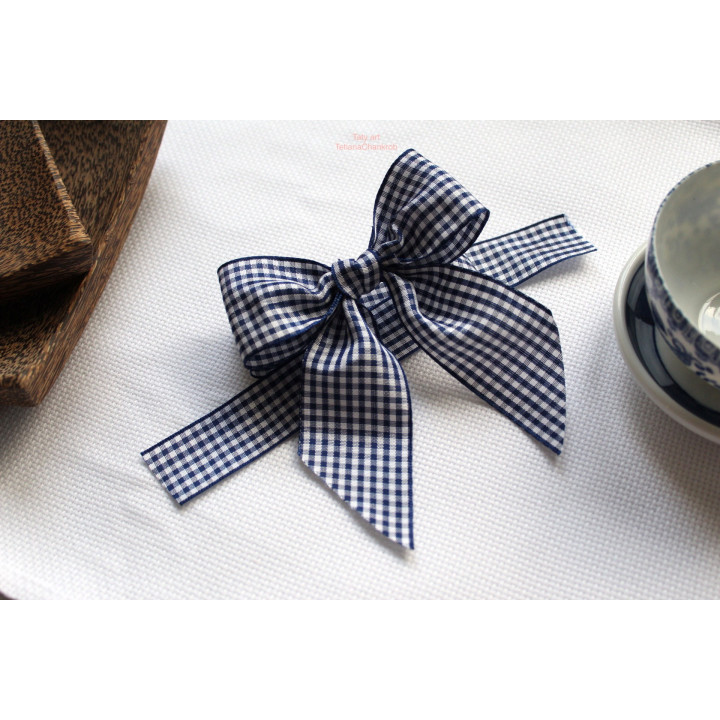 Gingham bow