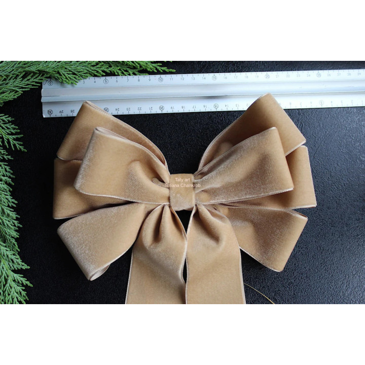 9" Burnt Orange Velvet Bow Ties
