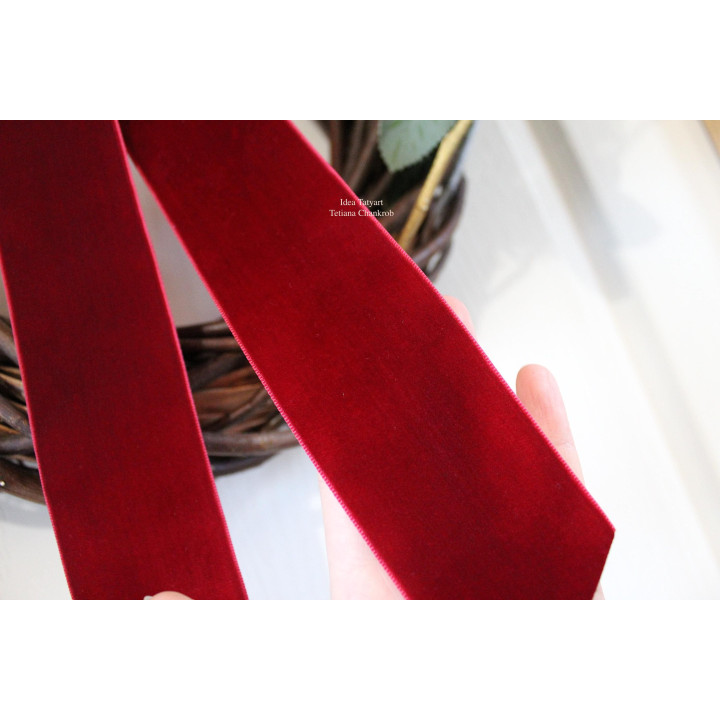 Christmas tree velvet bow